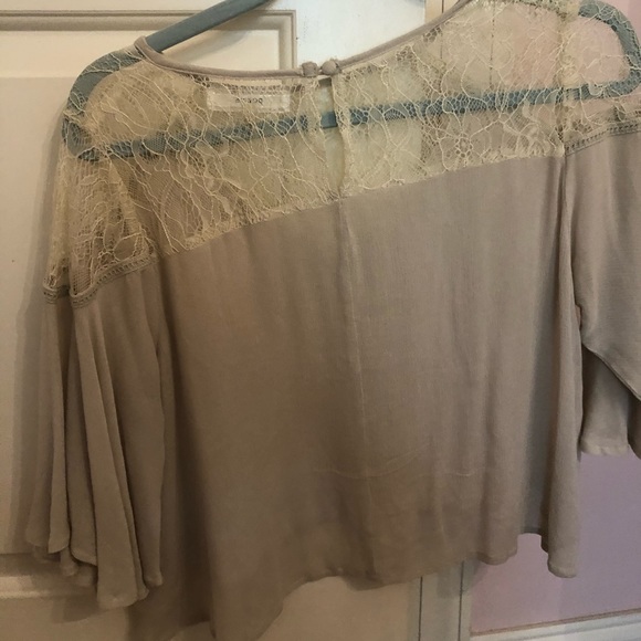 Altar’d State Boho Crop Top with Lace Detail - Picture 2 of 4